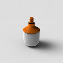 Load image into Gallery viewer, 8mm Threaded Roller Marshmallow Tip, Orange Stem