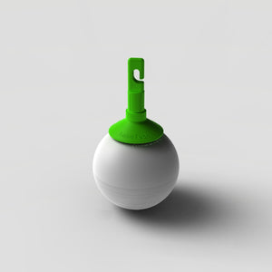 Hook On High Mileage Rolling Ball Tip, Green Stem